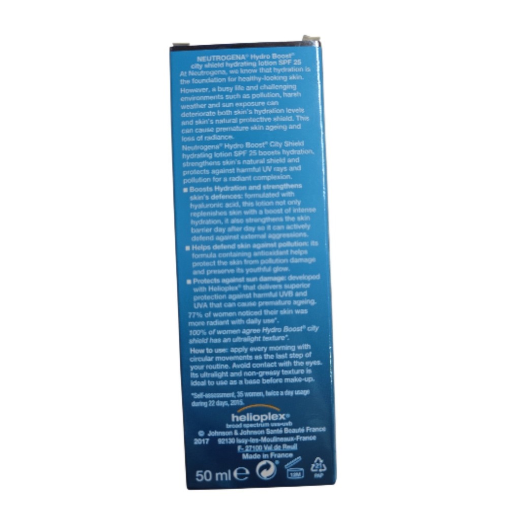 Neutrogena Hydro Boost City Shield Hydrating Lotion SPF 25 50ml New Sealed - Picture 3 of 5